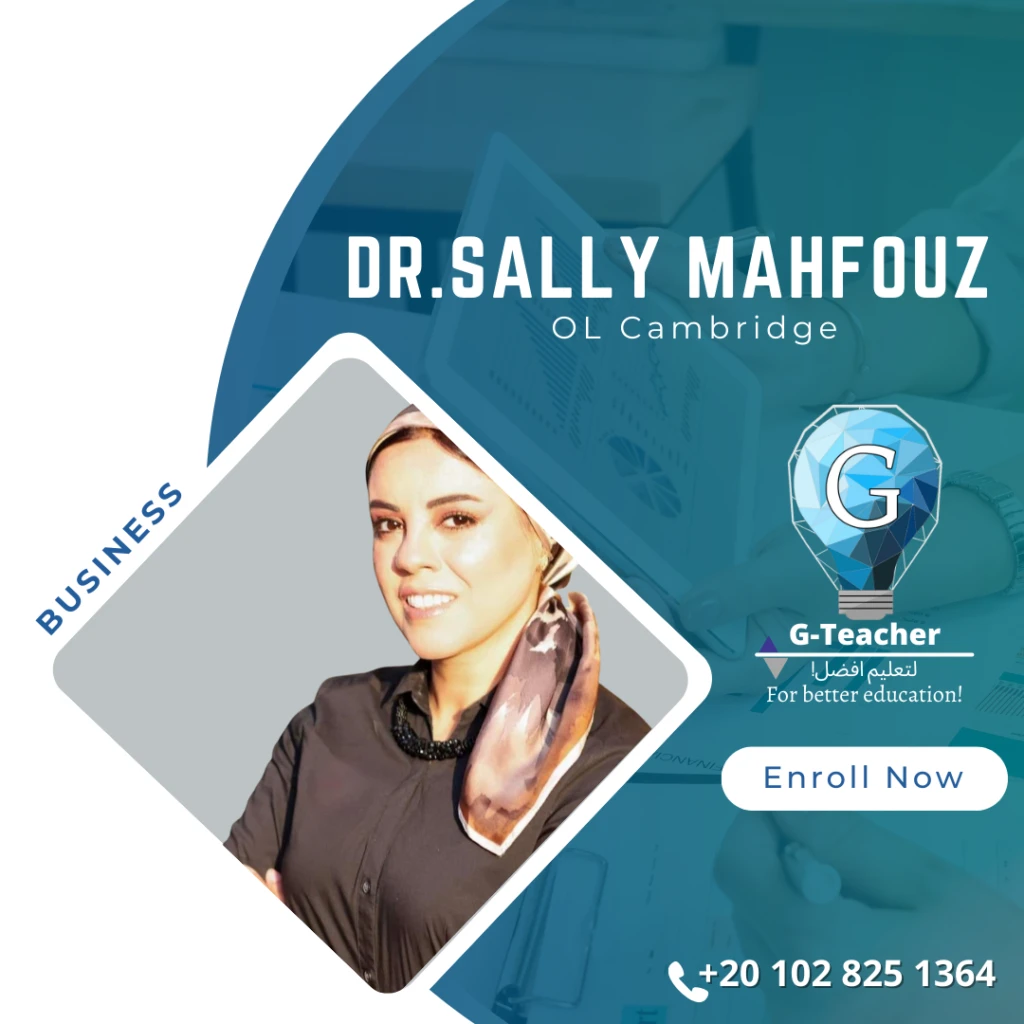 Dr. Sally Mahfouz ( OL Cambridge )- M